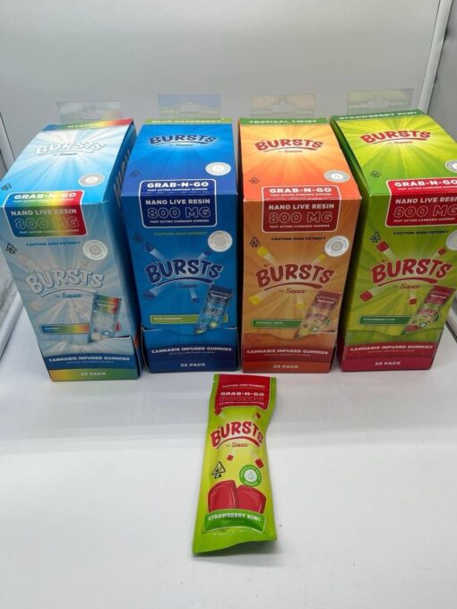 Bursts by Sauce, a premium collection of live resin-infused gummies crafted for fast-acting, powerful, and flavorful enjoyment. Infused with 2X Nano Live Resin, these gummies are designed using advanced...