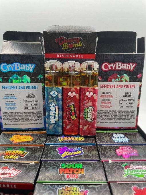 Crybaby 2G Disposable, a top-tier vape designed for those who crave maximum potency, smooth hits, and an unforgettable experience. Crafted with premium cannabis extract and infused with strain-specific terpenes...