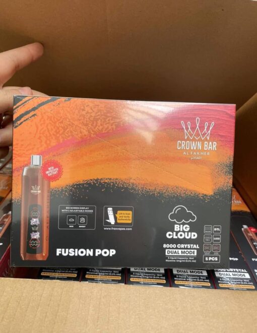 The Crown Bar, a premium disposable vape designed for those who demand luxury, potency, and convenience in every puff. Crafted with top-tier extracts and advanced technology, The Crown Bar delivers a rich, flavorful, and ultra-smooth...