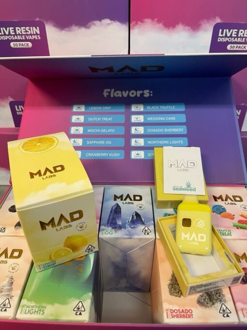 Madlabs Disposable, a sleek, high-performance device engineered for pure potency, bold flavor, and total convenience. Designed with cutting-edge technology and filled with top-tier, lab-tested distillate...