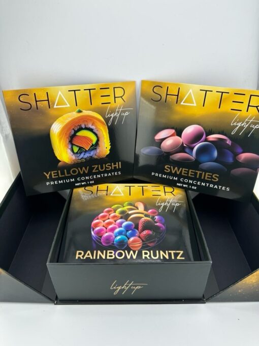 luminate shatter, a high-purity, glass-like THC concentrate designed for smooth dabs, rich flavor, and powerful, long-lasting effects. Carefully...