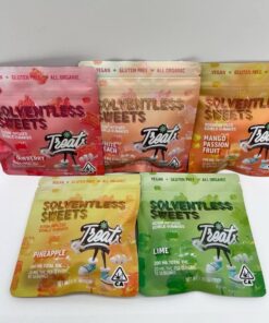 solventless gummies, 100% pure, cold-pressed rosin extracted without chemicals or solvents. These gummies deliver true full-spectrum effects...