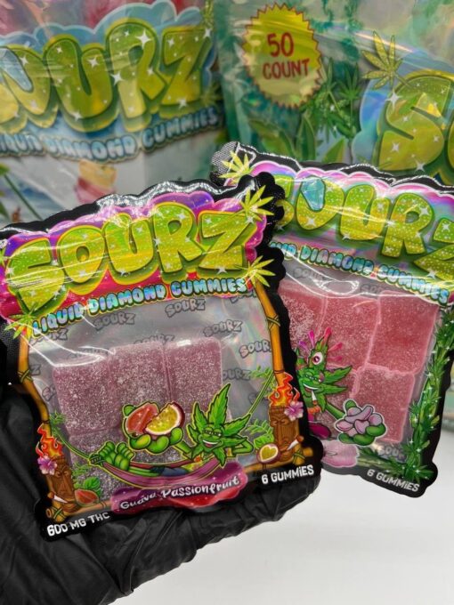 sourz liquid diamond gummies Unlike regular distillate edibles, these are crafted using liquid diamonds — a crystallized THC form that melts clean into..