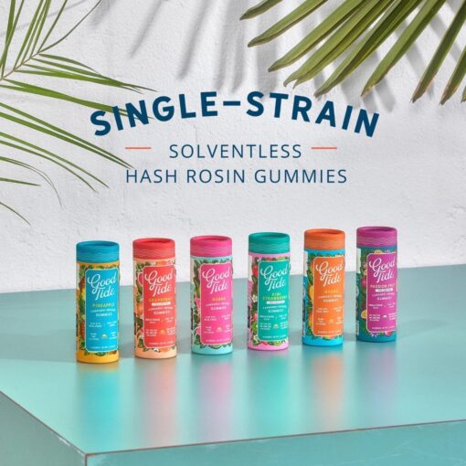 good tide gummies Unlike your average edible, Good Tide is made with sun-grown rosin, keeping the natural flavor and full effects of the cannabis plant..