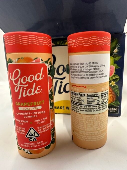 good tide gummies Unlike your average edible, Good Tide is made with sun-grown rosin, keeping the natural flavor and full effects of the cannabis plant..