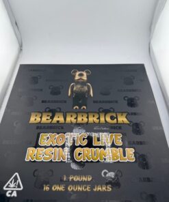 Bearbrick Extracts Exotic Live Resin Crumble is more than just concentrate—it’s a true connoisseur’s choice, offering next-level potency and exceptional..