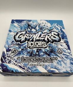 Growlers IceCaps – 16 flavors of premium THCA diamond-infused flower. Crafted with 99.99% pure diamonds for ultra potency, smooth flavor, and long-lasting effects.