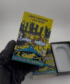 Cookies x Freak Brothers 2G Disposable Liquid Diamond + Live Resin – high-potency 2-gram THC vape combining Liquid Diamonds and Live Resin for maximum strength, full-spectrum flavor, and smooth clouds. Rechargeable, strain-inspired, and designed for serious users.