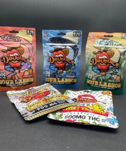 Devour Gummies 500mg — 15-piece cannabis gummy pack with 33mg per gummy, offering strong potency, juicy flavor, and long-lasting effects. Perfect for edible lovers seeking clean, reliable, high-strength gummies.