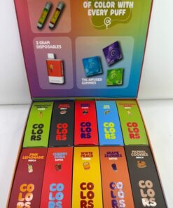 Colors 3G Disposable Live Diamonds – premium 3-gram THC vape infused with live diamonds for strong potency, bold flavor, smooth hits, and rechargeable performance. Built for long sessions and serious clouds.